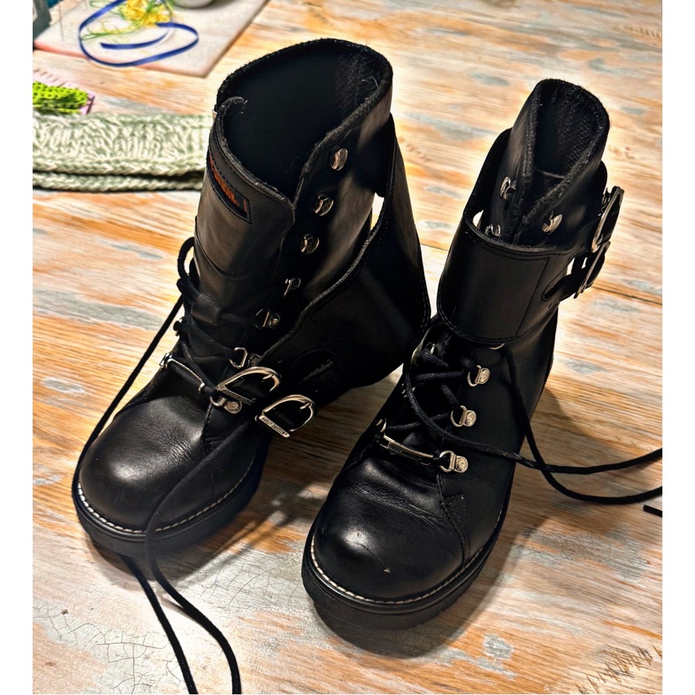 Leather Harley Davidson Boots